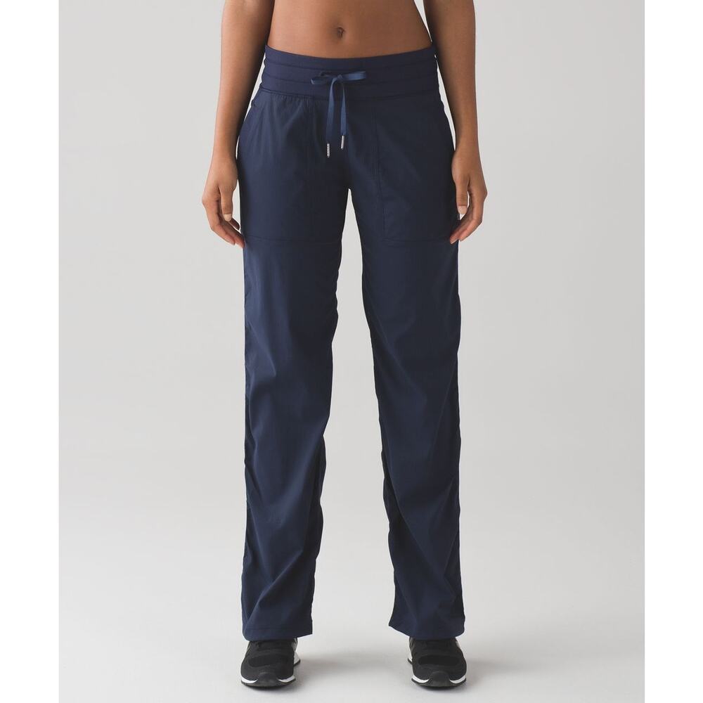 Lululemon Athletica Dance Studio Pant III Regular Unlined Deep Navy Blue 10
